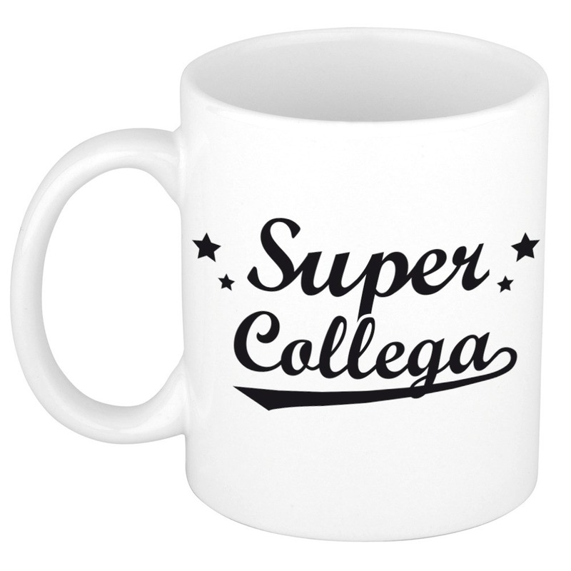 Super collega cadeau mok / beker sterren 300 ml -