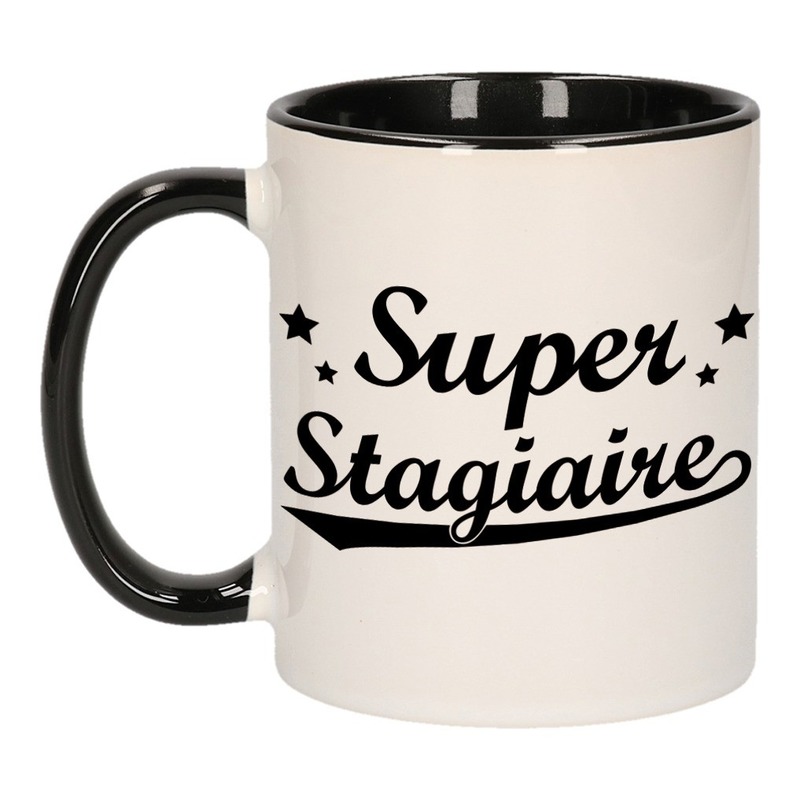 Super stagiaire cadeau mok / beker met sterren 300 ml -
