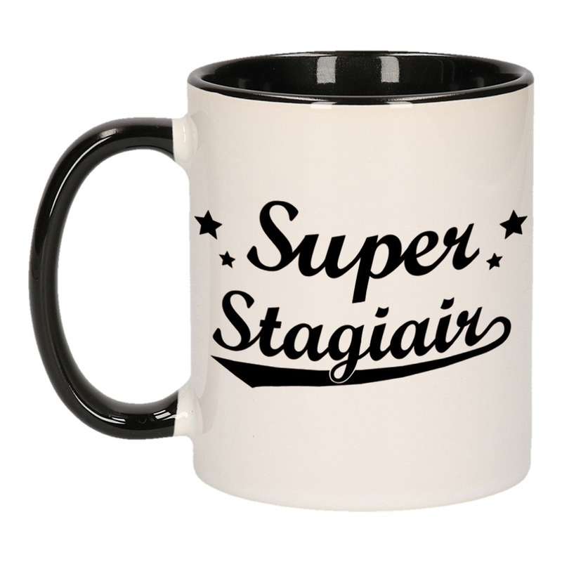 Super stagiair cadeau mok / beker met sterren 300 ml -