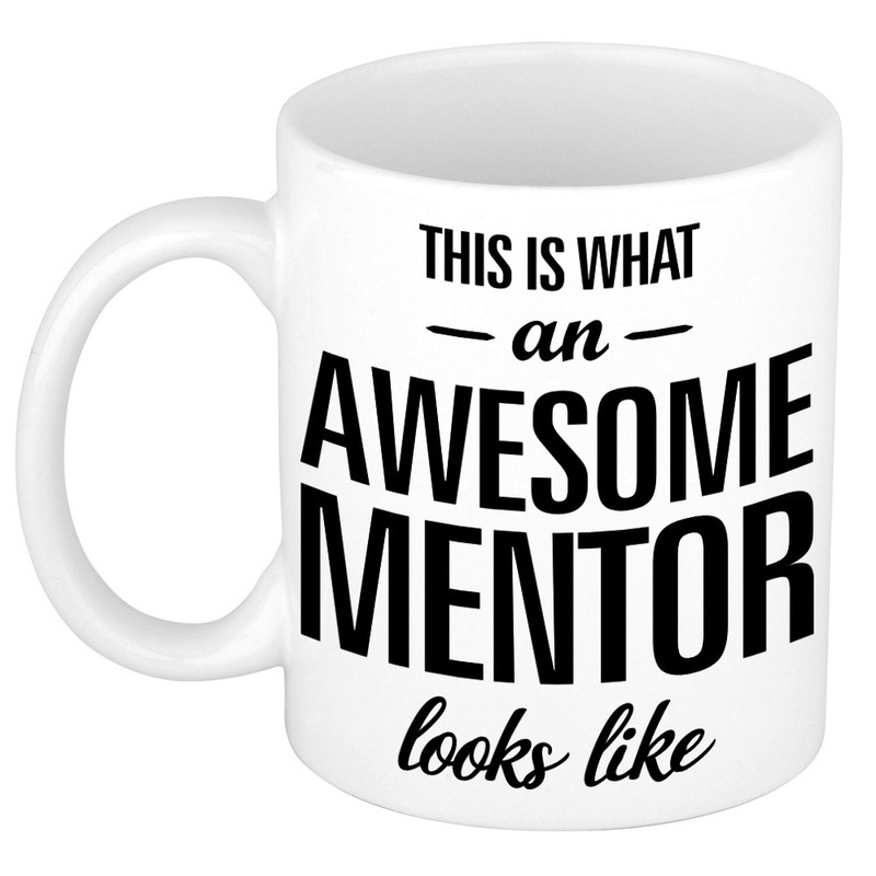 Awesome mentor cadeau mok / beker voor leraar 300 ml -