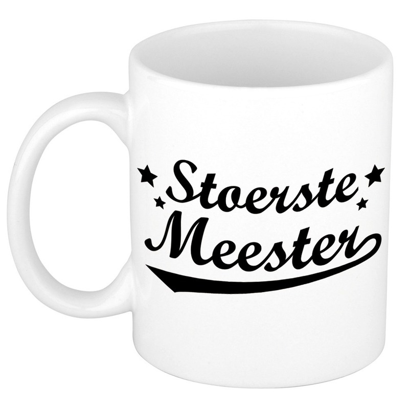 Stoerste meester bedankt mok / beker 300 ml -