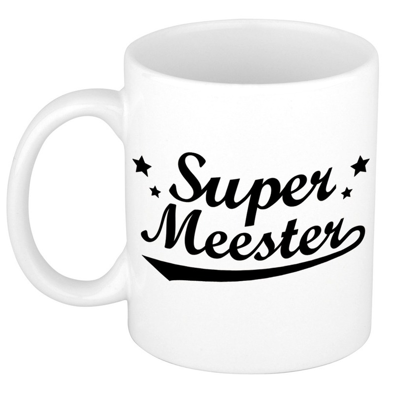 Super meester bedankt mok / beker 300 ml -