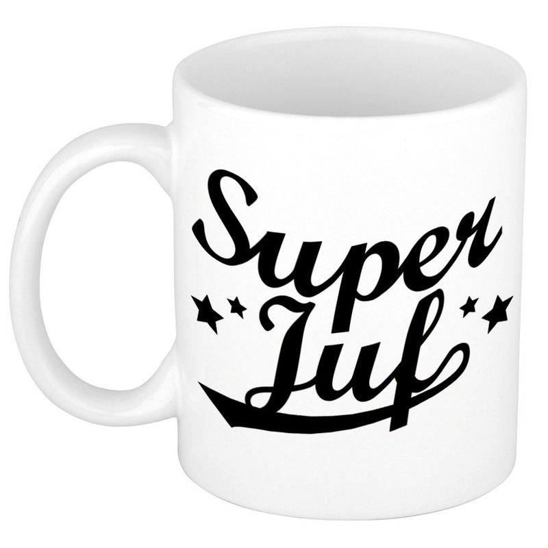 Super juf bedankt mok / beker 300 ml -