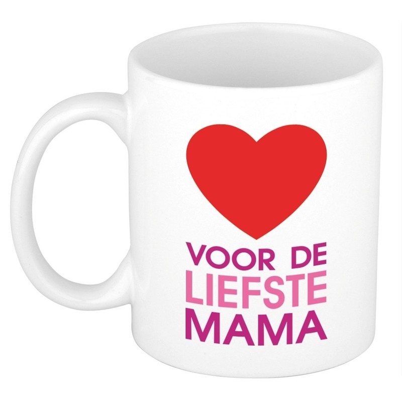 Voor de liefste mama mok / beker voor Moederdag 300 ml -