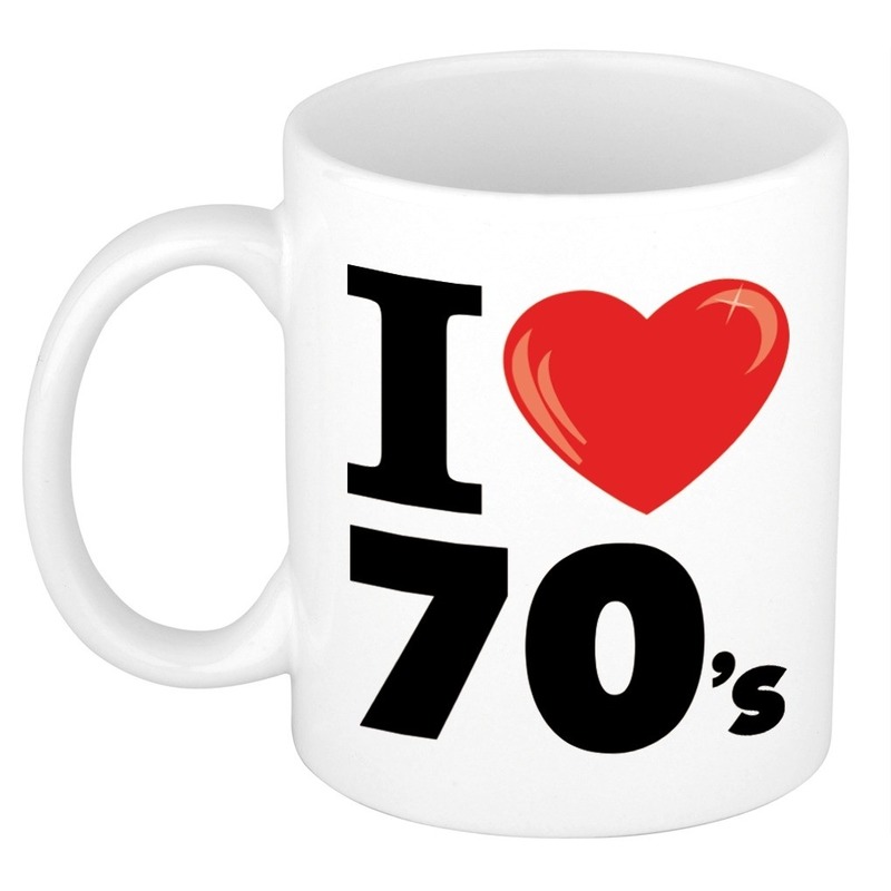 I Love 70's beker/ mok 300 ml -