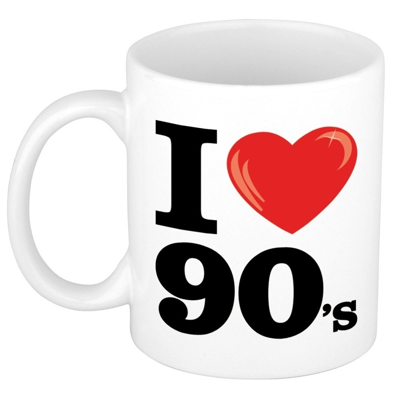 I Love 90's beker/ mok 300 ml -