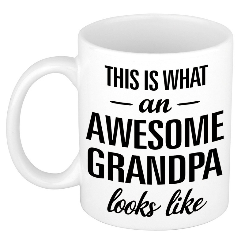 Awesome grandpa / opa cadeau mok / beker 300 ml -