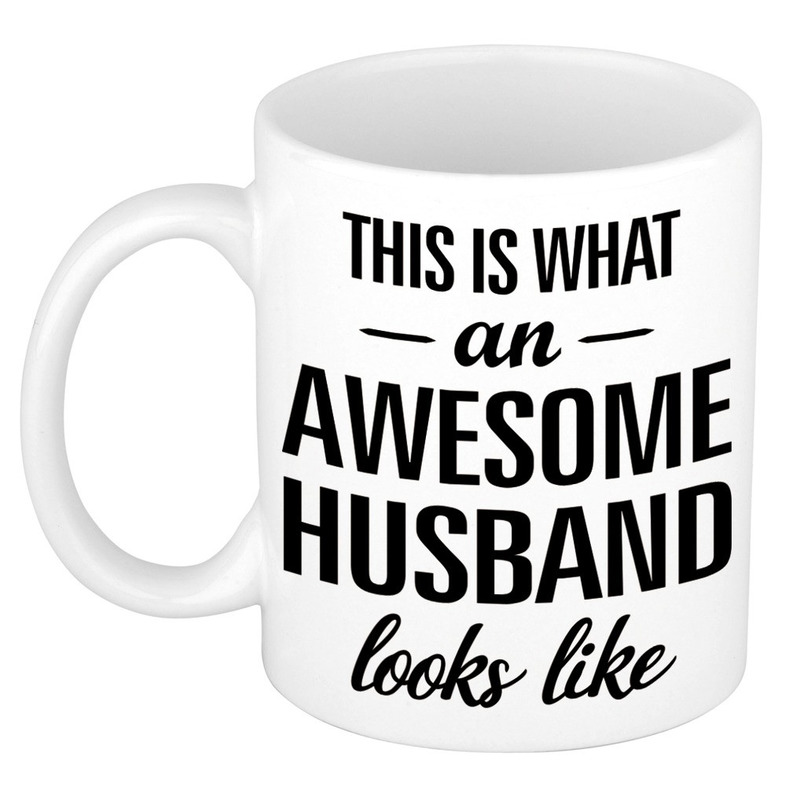Awesome husband / echtgenoot cadeau mok / beker 300 ml -