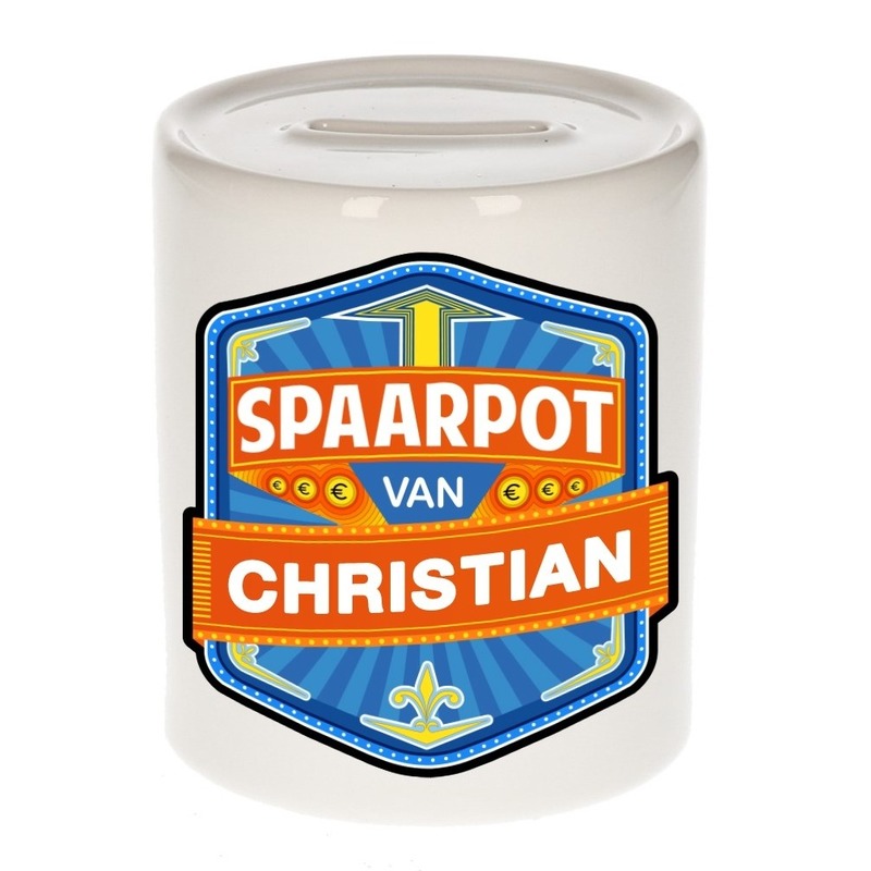 Kinder spaarpot voor Christian -