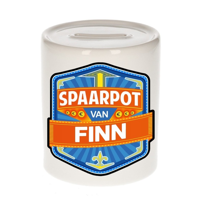 Kinder spaarpot voor Finn -