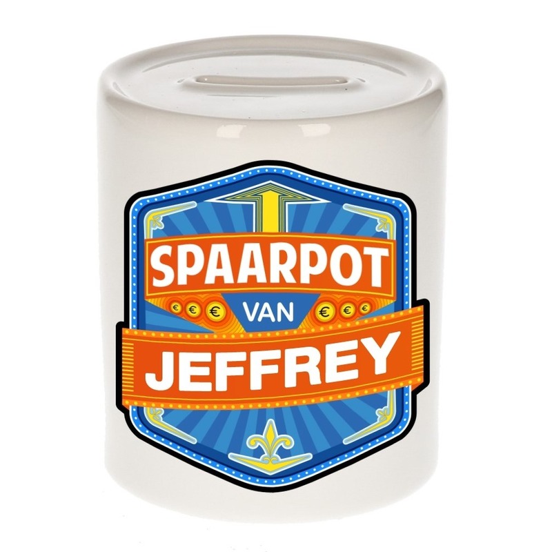 Kinder spaarpot voor Jeffrey -