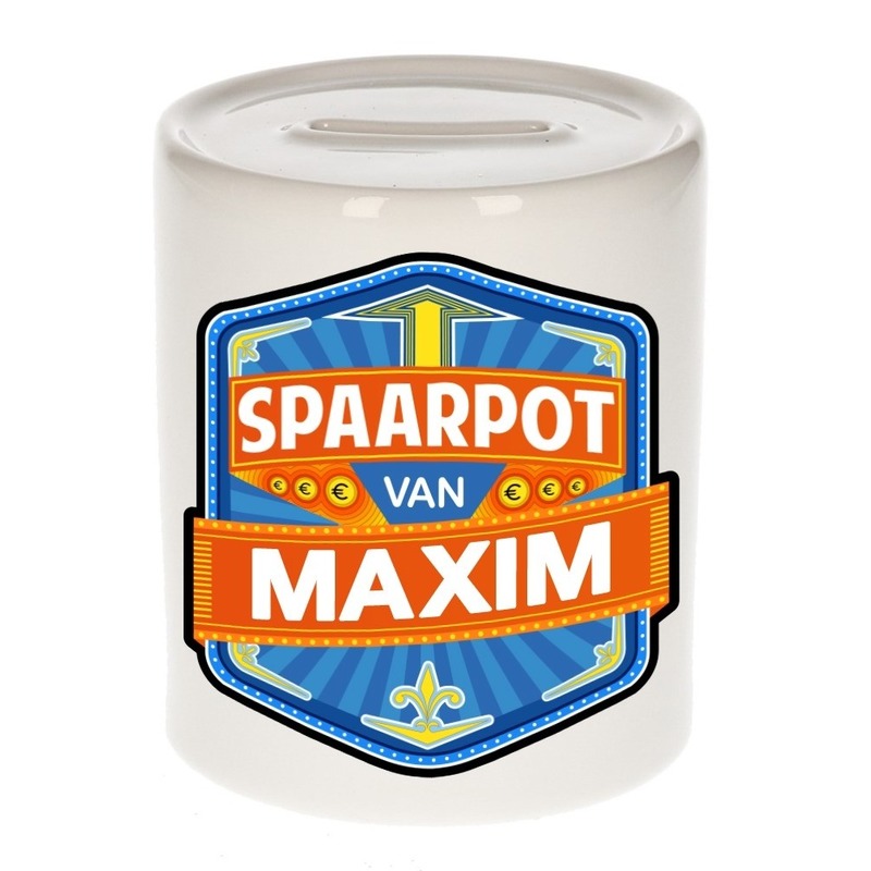 Kinder spaarpot voor Maxim -