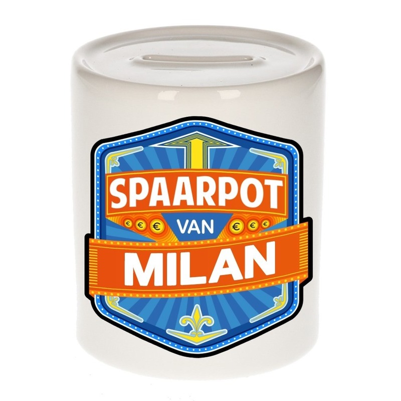 Kinder spaarpot voor Milan -