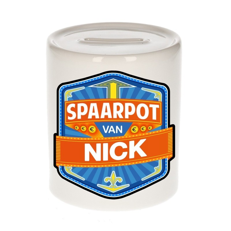 Kinder spaarpot voor Nick -