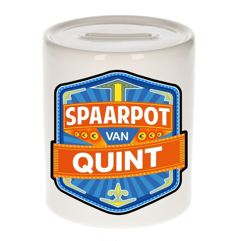 Kinder spaarpot voor Quint -