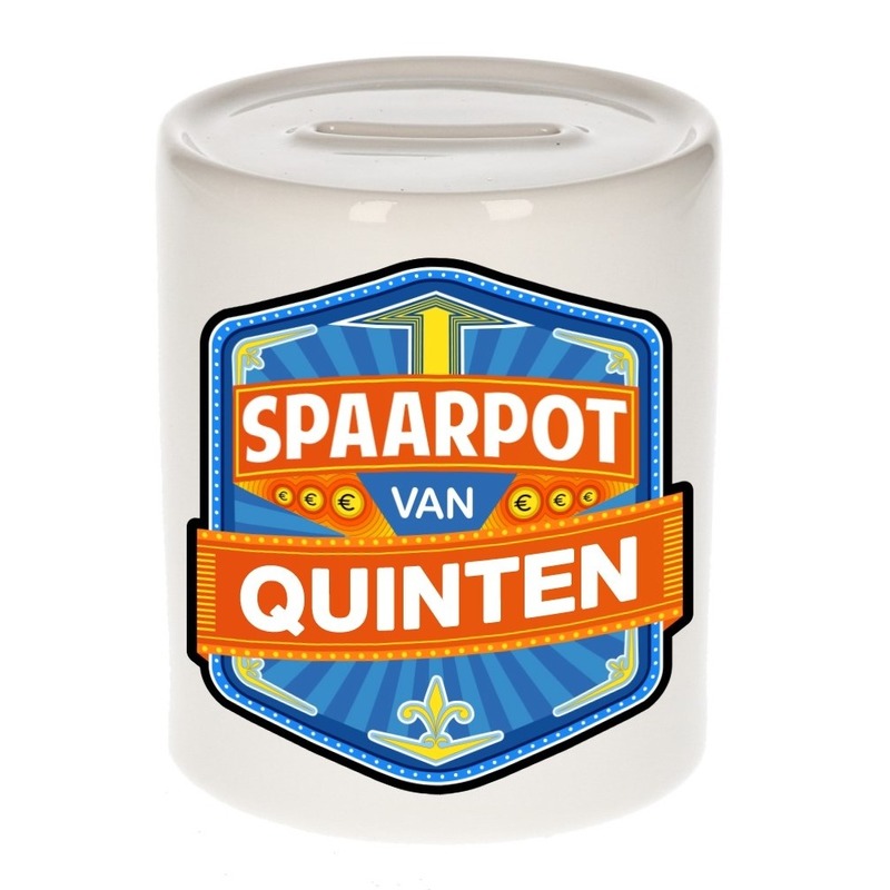 Kinder spaarpot voor Quinten -