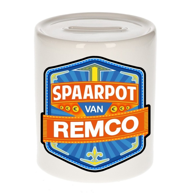 Kinder spaarpot voor Remco -