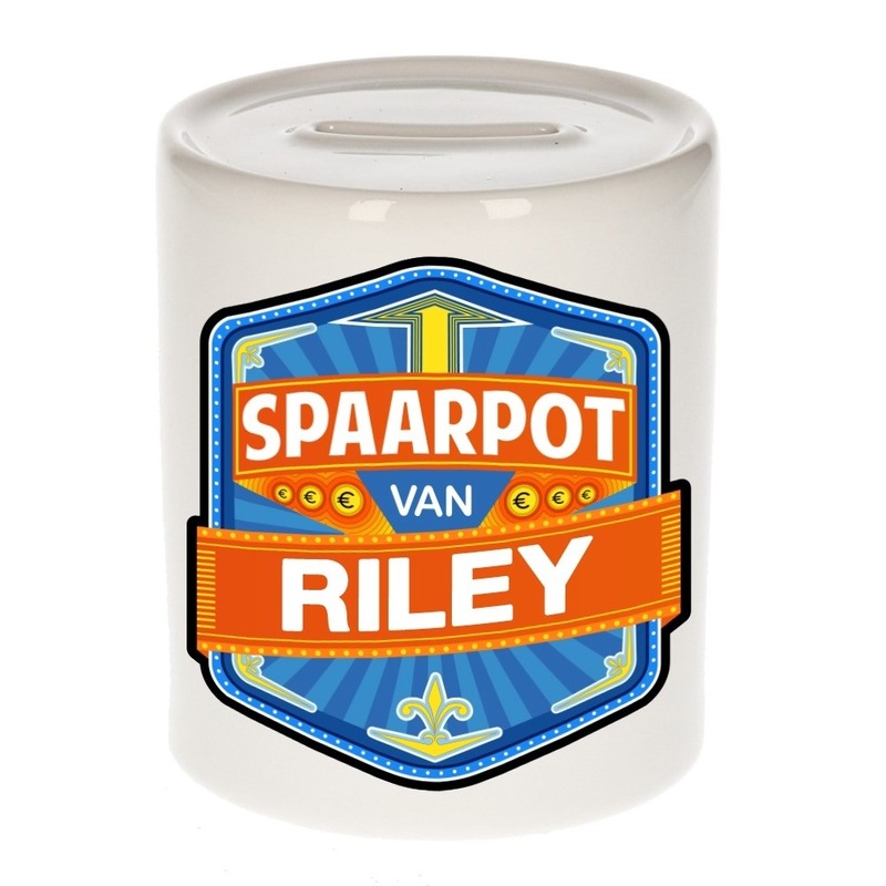 Kinder spaarpot voor Riley -