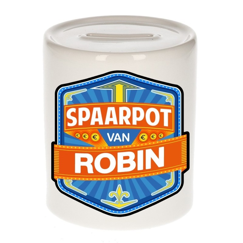 Kinder spaarpot voor Robin -