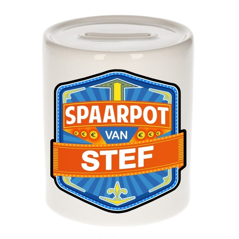 Kinder spaarpot voor Stef -