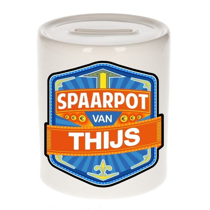Kinder spaarpot voor Thijs -