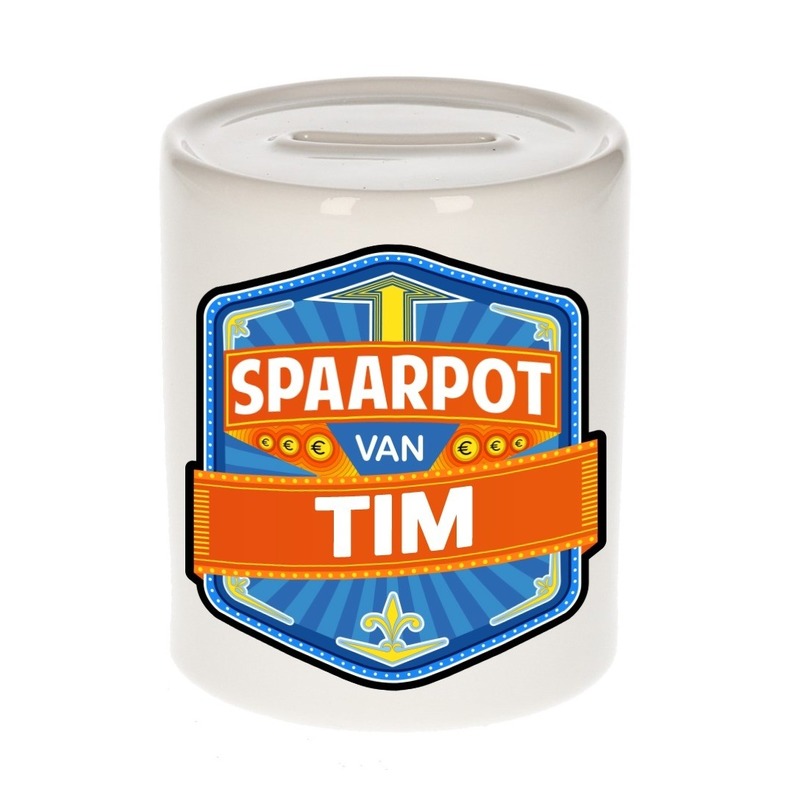 Kinder spaarpot voor Tim -