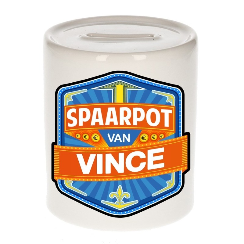 Kinder spaarpot voor Vince -