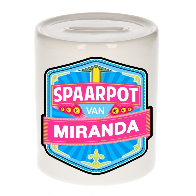 Kinder spaarpot voor Miranda -