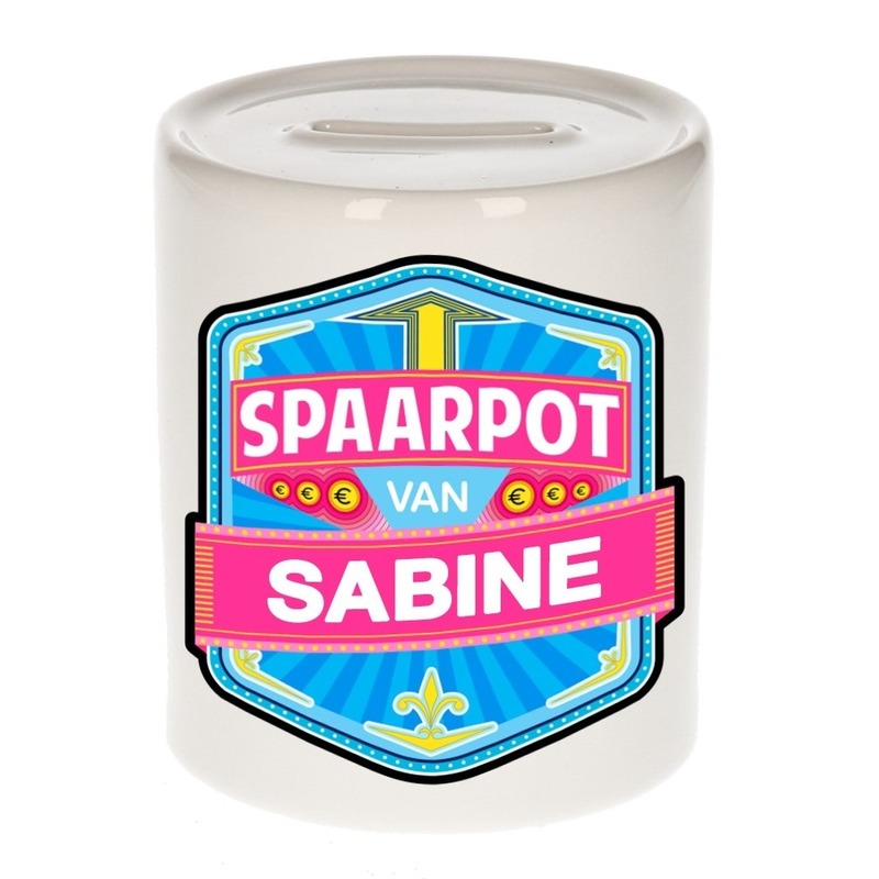 Kinder spaarpot voor Sabine -