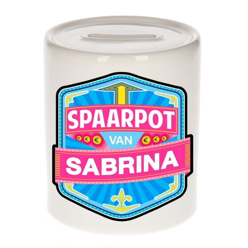 Kinder spaarpot voor Sabrina -