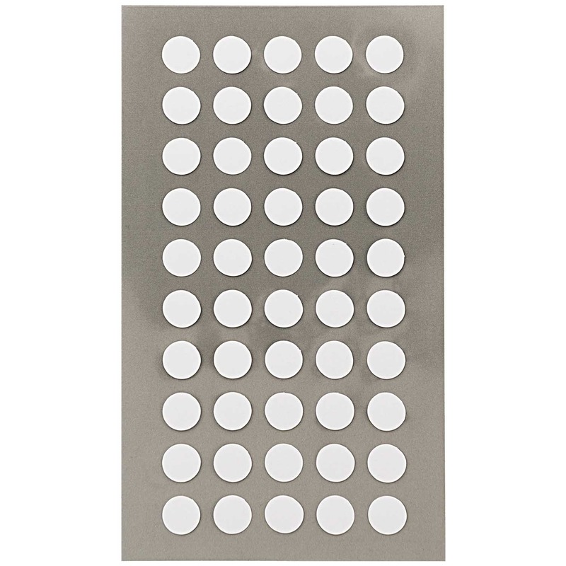 400x Witte ronde sticker etiketten 8 mm -