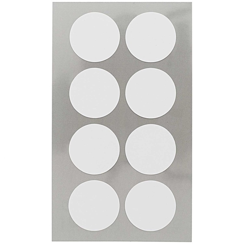 96x Witte ronde sticker etiketten 25 mm -