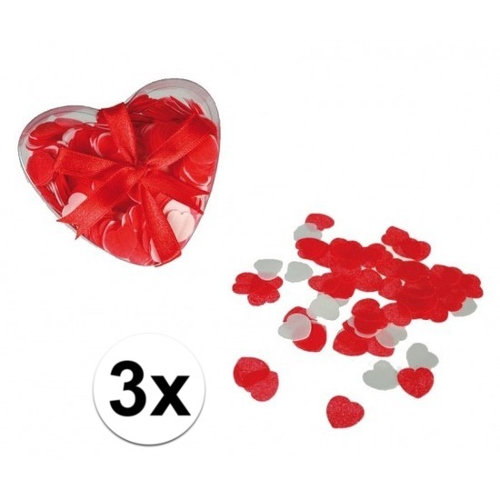 Rode hartjes bad confetti 60 gram -