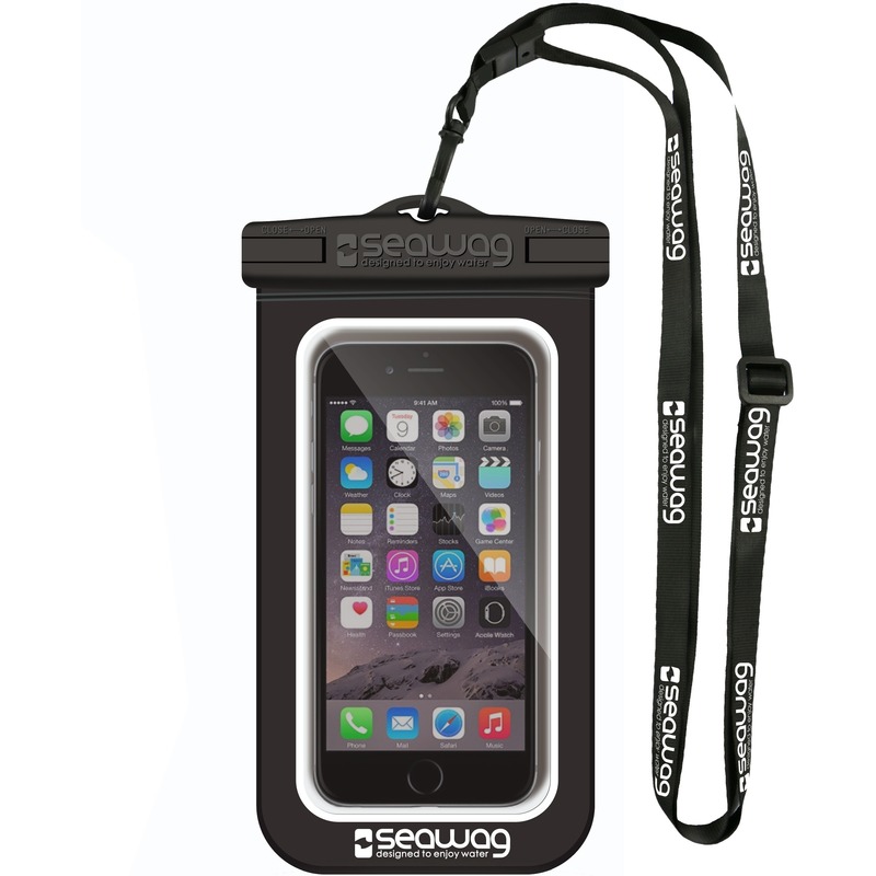 Waterproof hoesje voor smartphone/mobiele telefoon - zwart - Met polsband - Telefoonhoesjes -