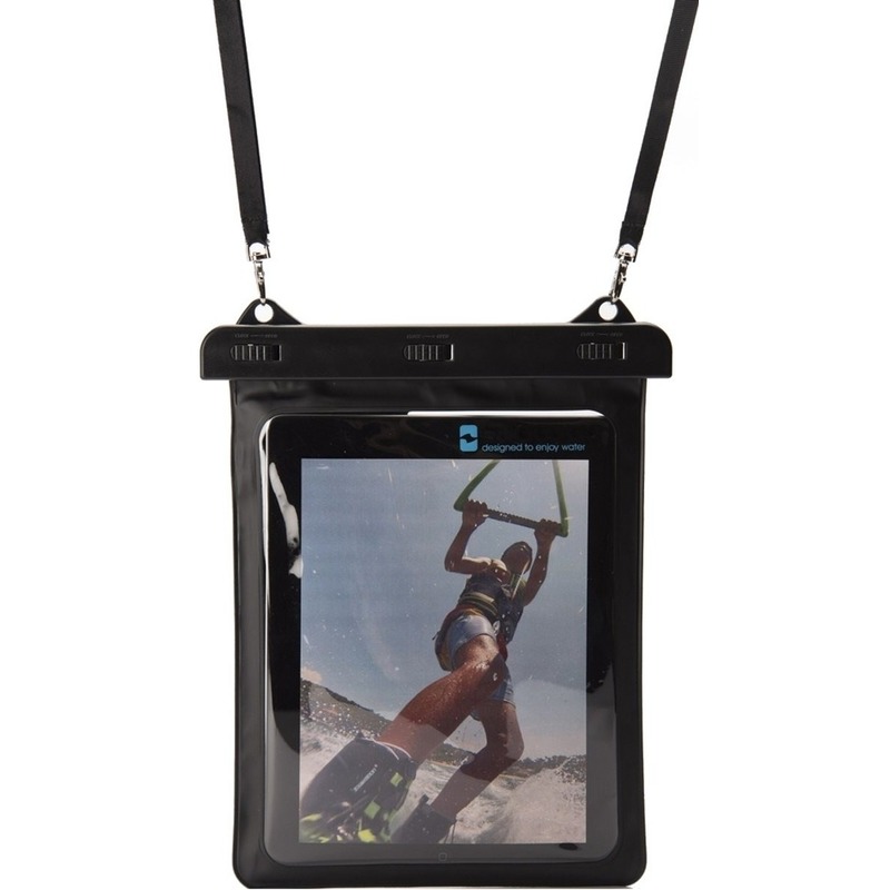 Zwarte waterproof hoes voor 10,5 inch tablets -