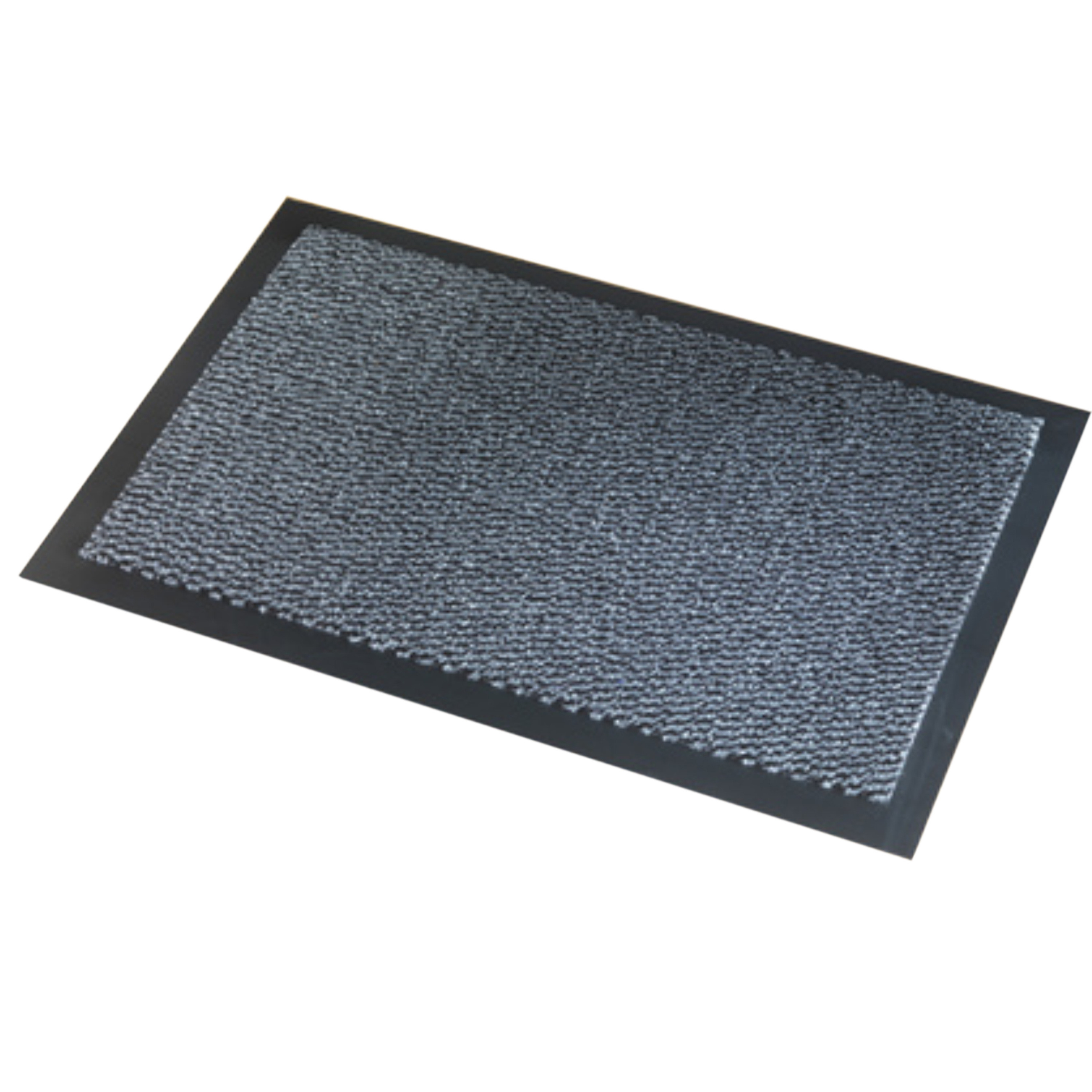 Wicotex Deurmat Faro - schoonloopmat - zwart/grijs - 40 x 60 cm -