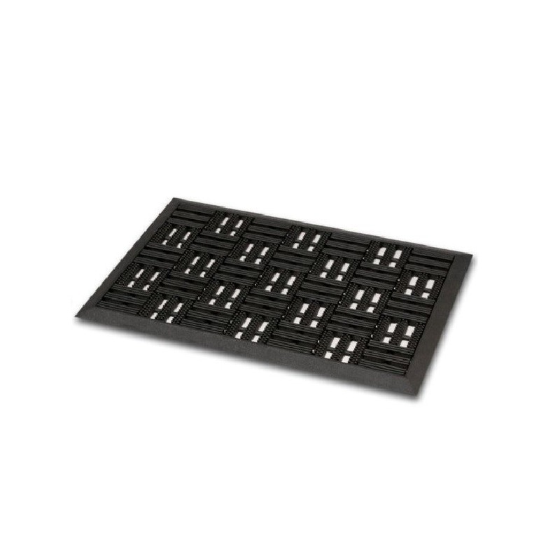 Rubberen deurmat / buitenmat 45 x 75 cm -