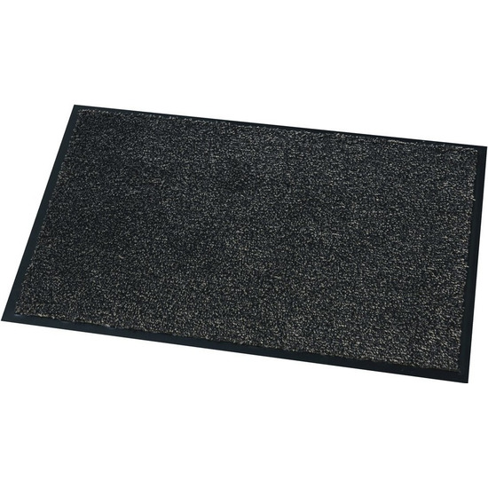Deurmat/droogloopmat Moorea antraciet grijs 40 x 60 cm -