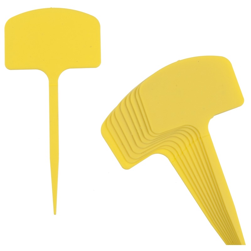 100x Moestuin/groentetuin/kruidentuin plaatetiketten 5 cm -