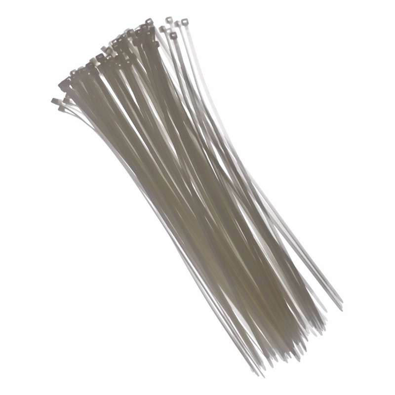 Tie-wraps wit 28 cm 300 stuks -