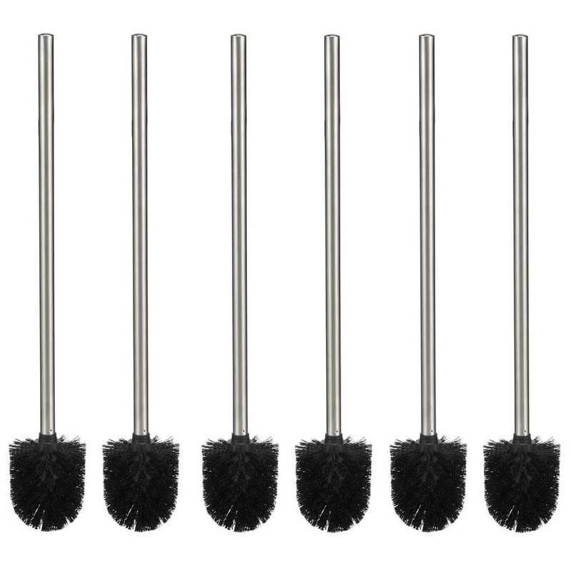 Set van 6x voordelige toiletborstels 40 cm -