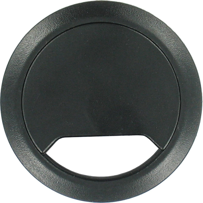 2x Kabeldoorvoer zwart 80 mm -