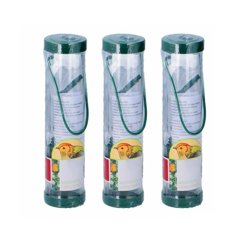 3x Vogel voedersilo 25 cm -