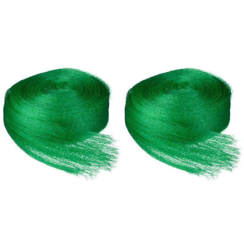 2x Vogelnet/beschermnet groen 2 x 5 meter -