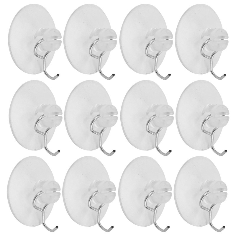 50x Zuignap haakjes/ophanghaakjes 3,5 cm -