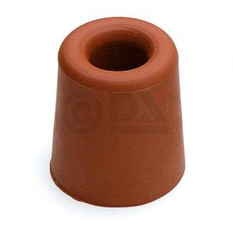 3x Deurbuffer / deurstopper terracotta bruin rubber 35 x 30 mm -