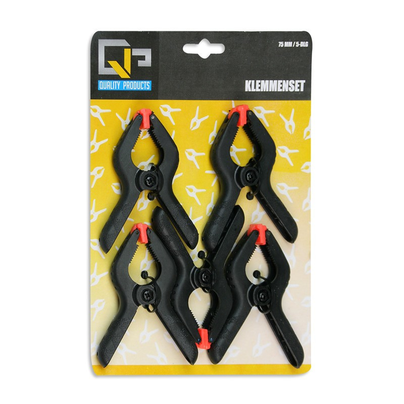 10x Hobby lijmklemmen/veerklemmen 7,5 cm -