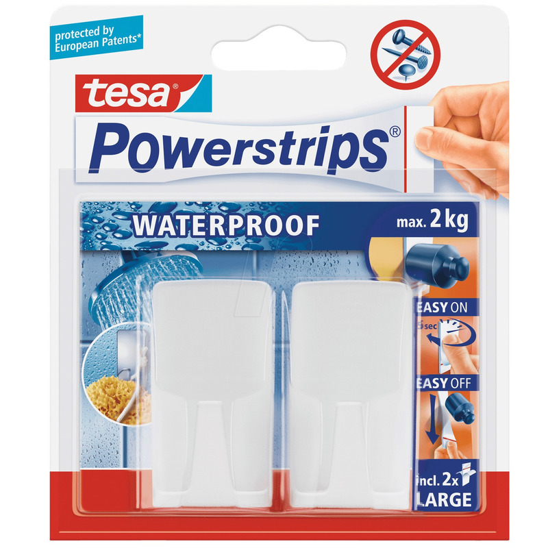 4x Tesa Powerstrips haken waterproof klusbenodigdheden -