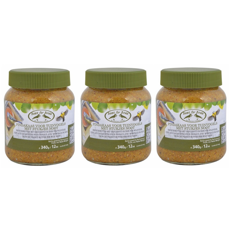 3x Pindakaas voor vogels 340 gram -