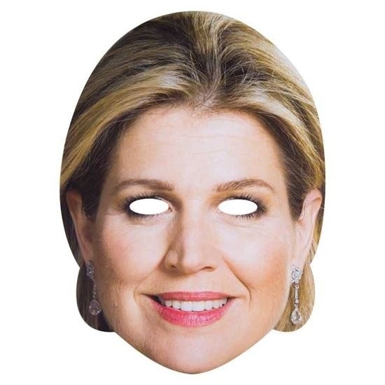 2x Koningin Maxima masker voor volwassenen -
